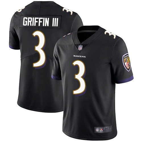 Baltimore Ravens Limited Black Men Robert Griffin III Alternate Jersey NFL Football #3 Vapor Untouchable->baltimore ravens->NFL Jersey